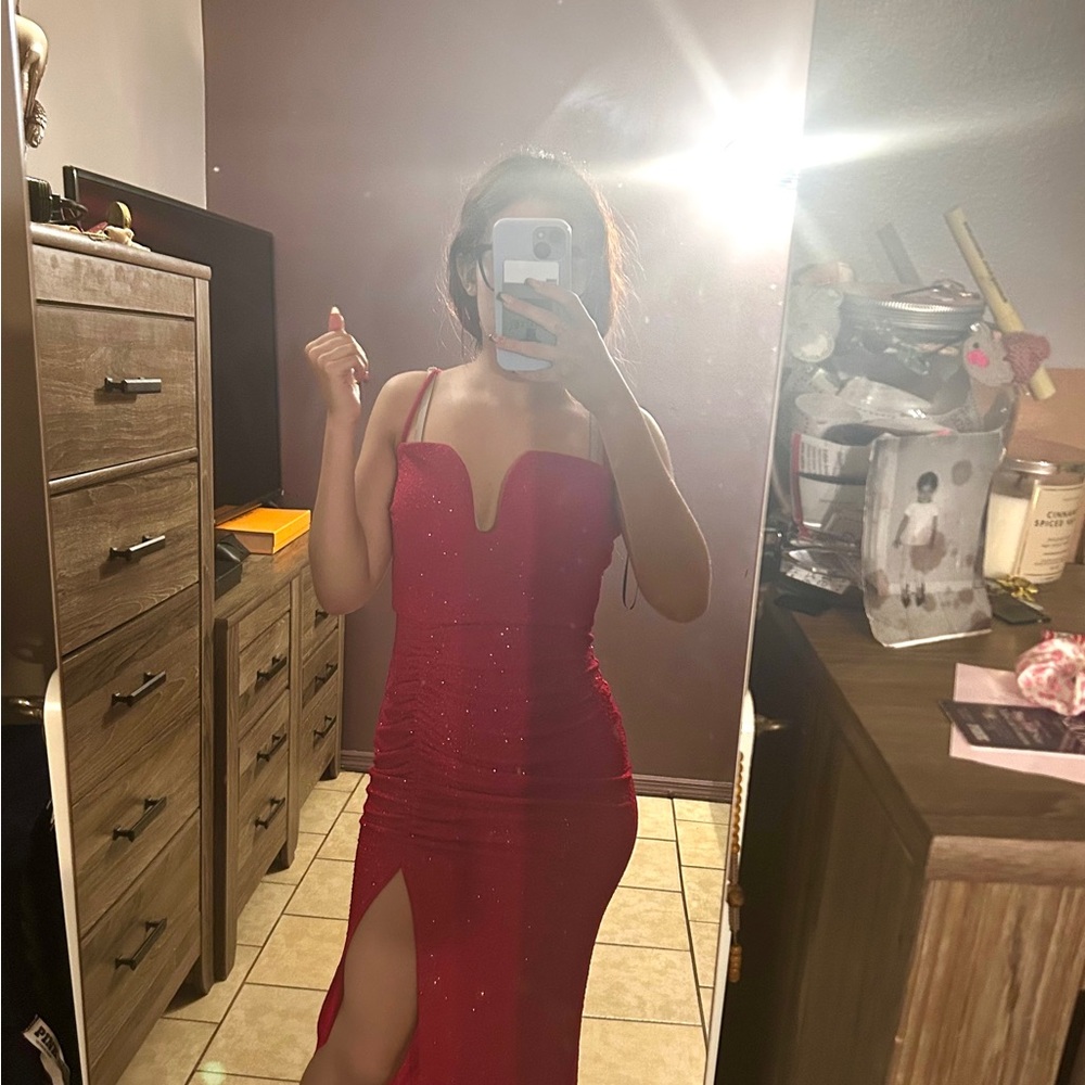 Long Red Prom Dress